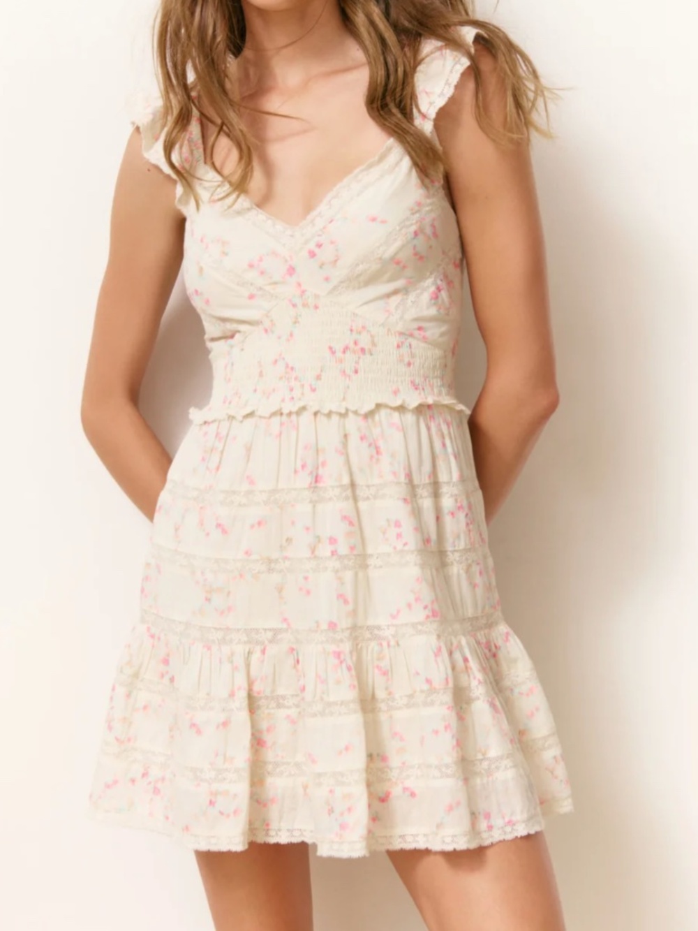 LoveShackFancy Finny Cotton Rosa Fleur Mini Dress - M 🌟